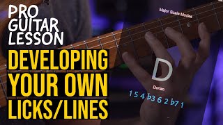 How To Develop Your Own Licks & Vocabulary Tom Quayle Lesson