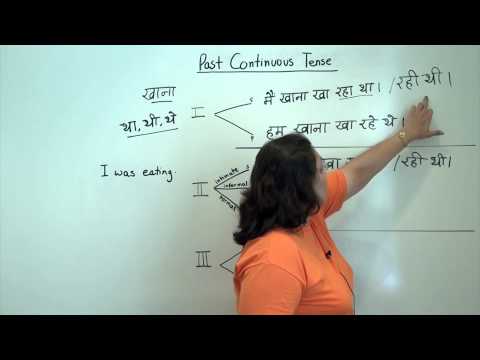 Hindi Grammar: The past continuous tense