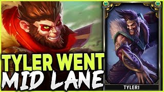 When Tyler 1 Picks Draven Mid Lane Vs The Rank 1 Wukong League Of Legends When Tyler 1 Picks Draven Mid Lane Vs The Rank 1 Wukong League Of Legends