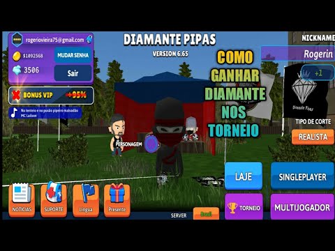 DIAMANTE PIPA , COMO GANHAR NO TORNEIO, e ter bastante diamante. DIAMANTE PIPA , COMO GANHAR NO TORNEIO, e ter bastante diamante.