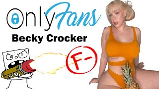 Onlyfans review- Becky Crocker@beckycrocker