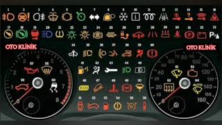 Araç İkaz Lambalarının Anlamları , Araba Uyarı Lambaları Ne Anlama Geliyor