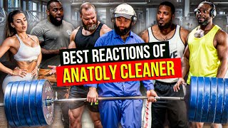 BEST REACTIONS of ANATOLY CLEANER | Elite Powerlifter Pretended to be a CLEANER 