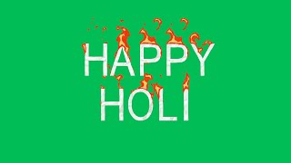 Happy Holi Motion Graphics Green Screen | 4K | Global Kreators