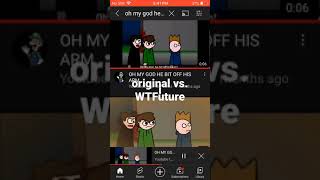 Eddsworld - Oh My God He Bit Off His Arm Comparison Wtfuture Vs Zombeh Attack 1