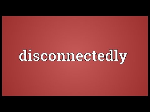 Header of disconnectedly
