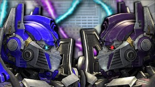 Transformers Optimus Prime Vs Evil Optimus Prime Shattered Gl Fight Scene Animation Sfm