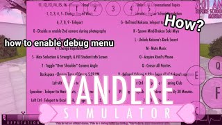 How To Enable Debug Menu In Yandroid Simulator