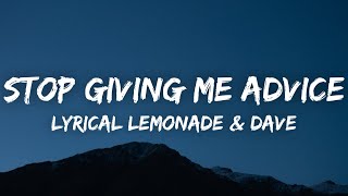 Watch Lyrical Lemonade  Dave Stop Giving Me Advice feat Jack Harlow video