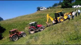 Tümosan 7065 Kaza Yaptı!! Kurtarma Ekibi Massey Ferguson 5410 ve Hidromek 101B