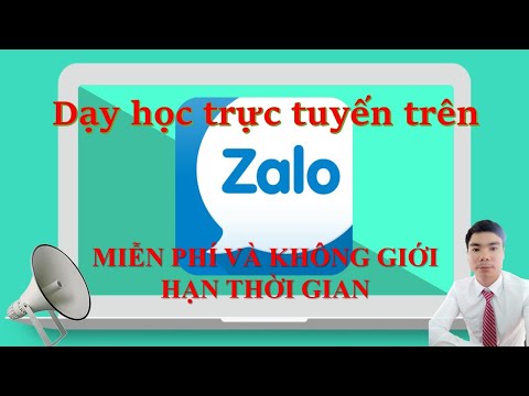 Tạo lớp học và dạy học trực tuyến với Zalo || Tùng bê