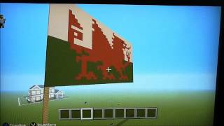 Minecraft National Flag Of Wales