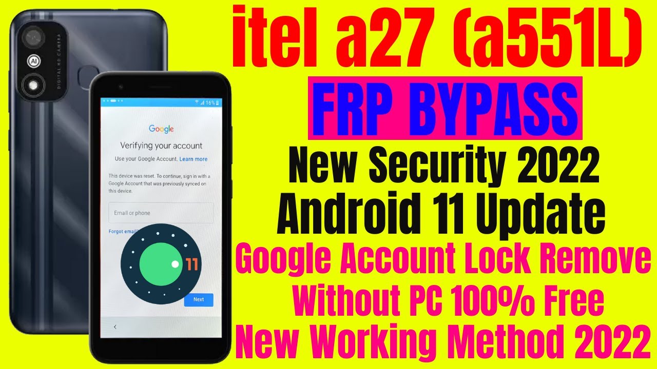 itel A27 (A551L) Frp Bypass Android 11 Update || Google itel A27 (A551L) Frp Bypass Android 11 Update || Google