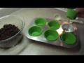 Mint Cookie Mini Cheesecakes (Using Girl Scout Thin Mint Cookies)