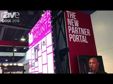 DSE 2018: Premier Mounts Demos FXWA Scissor Mount System With Pop-Out Huge Video Wall