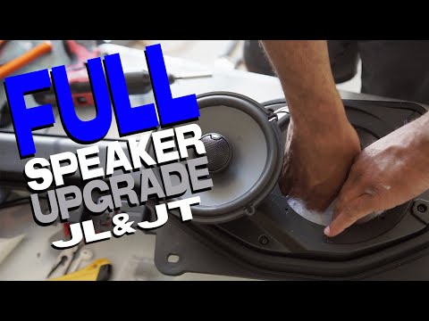 HOW TO: Upgrade and amplify speakers from 4in to 6.5in in your Jeep Gladiator or Jeep JL