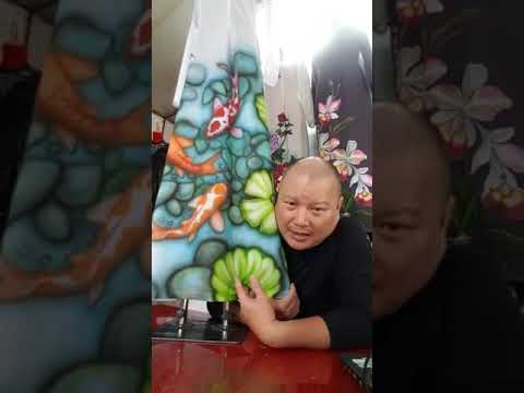 Vẽ áo dài nghệ thuật bằng máy của thầy Việt tại lớp Dạy vẽ áo dài