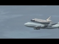 Space Shuttle Discovery Flies Over Washington DC