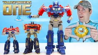 Transformers One Movie Toys Power Flip Optimus Prime & Orion Pax Robot Figure Review