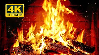 🔥 Cozy Fireplace 4k 12 Hours. Fireplace With Crackling Fire Sounds. Fireplace Burning 4k