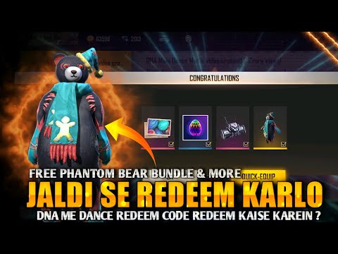 Free Reward For All Jaldi Dekho😯 DNA Me Dance Redeem Code Reward🔥 Garena Free Fire