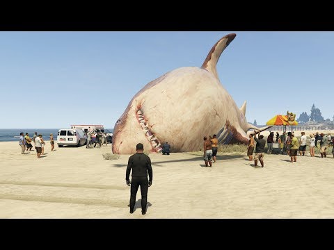 The Biggest Shark in GTA 5 History Found! (Megalodon Shark Attack)