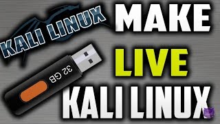 how to run kali linux through pendrive/USB ??