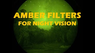 Night Vision Amber Filters