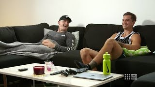 Jack Ziebell & Jy Simpkin Footy Box - Channel Nine (April 13, 2018)
