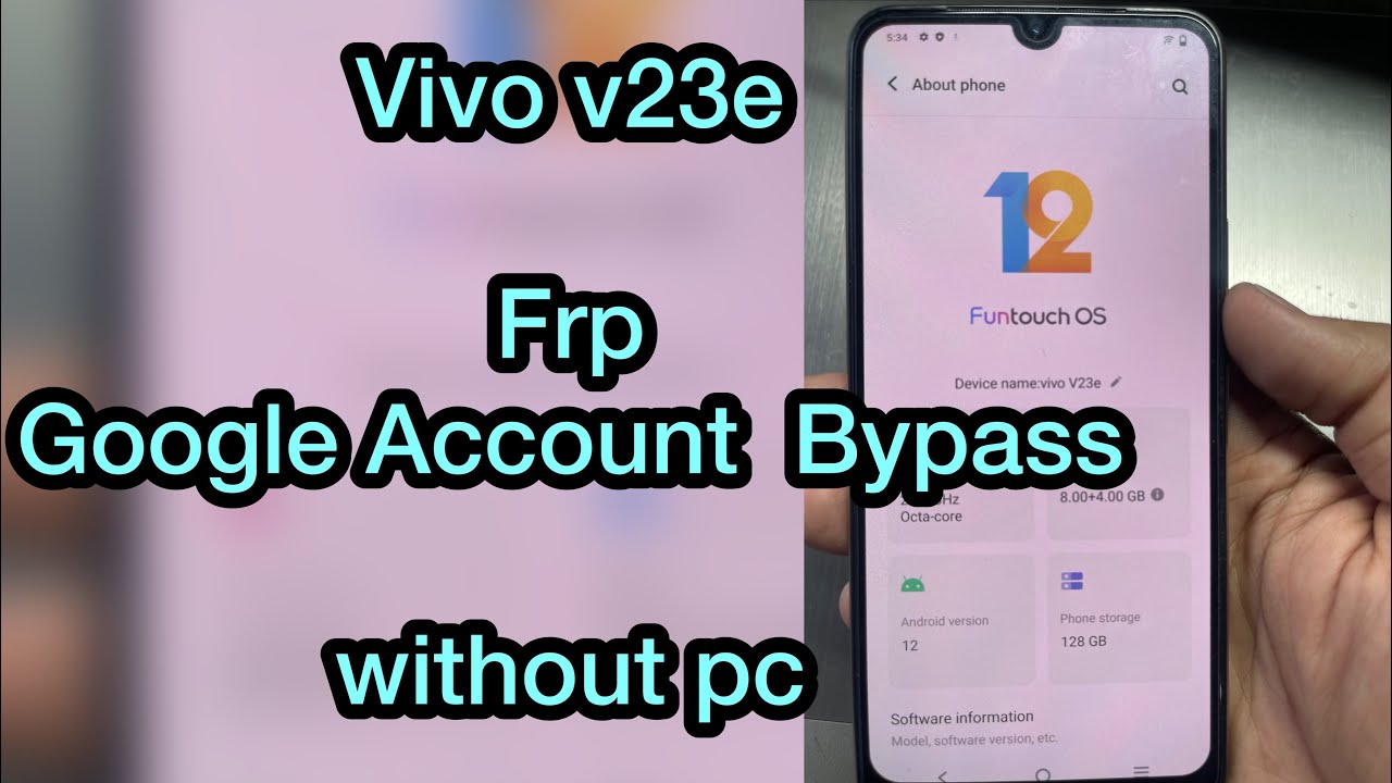 VIVO V23e Android 12 | Remove Screen Lock & Unlock VIVO V23e Android 12 | Remove Screen Lock & Unlock