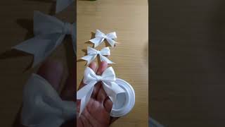 Ribbon Bow Tutorial Simple Bow Cara Membuat Pita Kado