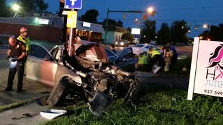 Car accident on North Limestone