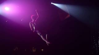 Melissa Coffey Trapeze solo -Queer performer at Wussy event- Boys wanna be her