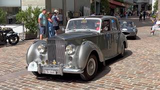British Clic Cars St. Moritz 2025 Oldtimer-Show Mit Supercars 4K Carspotting