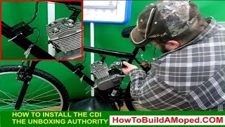 How To Install CDI box, Spark Plugs Correctly, Carburetor How To Build a Motorized Bicycle Part 9