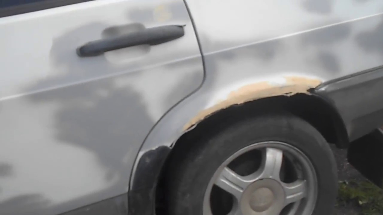 Покрасить рыжики на авто своими руками 794