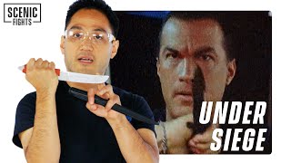 Knife Expert Breaks Down Steven Seagals Under Siege Knife Fight Scenic Fights