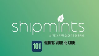 Finding Your Hs Code