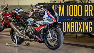 Unboxing the $37,000 @BMW Motorrad M 1000 RR Motorcycle + Start-Up!