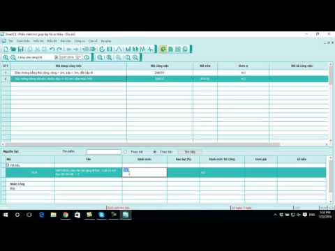 Tự tạo định mức, đơn giá nội bộ trên phần mềm lập dự toán SmartCE