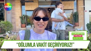Ezgi Mola Boşandığı Eşi Ve Oğluyla Yemekte Görüntülendi
