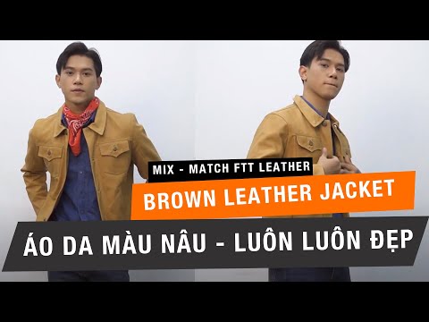 5 cách phối đồ với áo da màu nâu How to Style A Brown Leather Jacket 2021 FTT leather