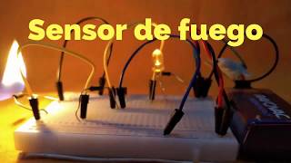 Como HACER un SENSOR / DETECTOR de FUEGO (FÁCIL de hacer) proyecto electrónica -ElectroRobotica88-