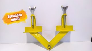 DIY Como hacer una escuadra movil para soldar en angulos