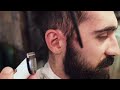 Rounded Beard Trim for Medium Beard at Barbershop