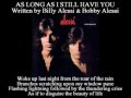 Alessi Brothers - As Long As I Still Have You ( + lyrics 1979)