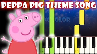 Peppa Pig Theme Song Piano Tutorial Karaoke