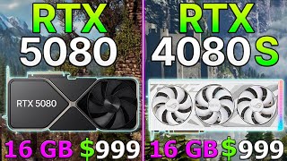 New Rtx 5080 999 Vs Rtx 4080 Super 1200 In 10 Games 4K