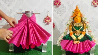 Simple Kalasam Decoration With Blouse Pieces Easy Varamahalakshmi Kalasam Decoration With Blouse.