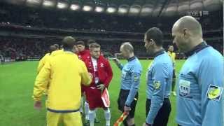 Polska Ukraina 22-03-2013 Hymny HD